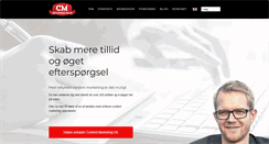 Desktop Screenshot of contentmarketing.dk